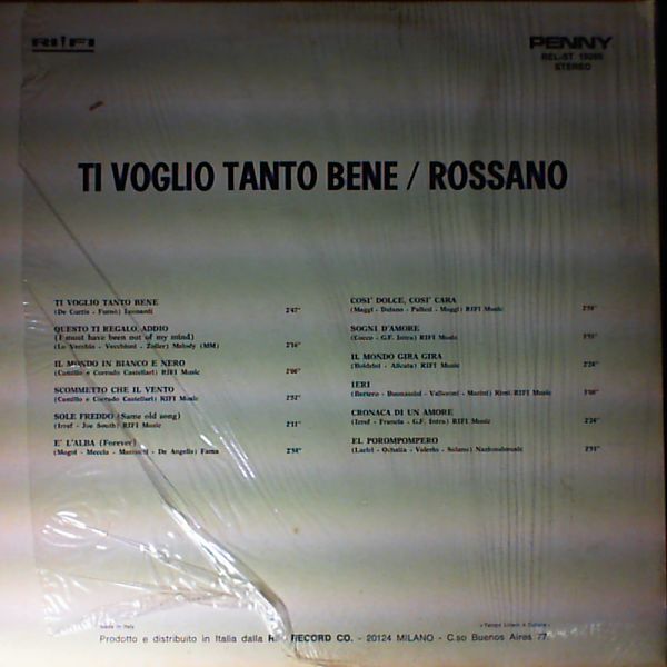 Rossano — Ti voglio tanto bene