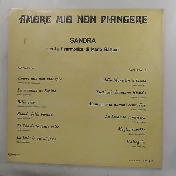 Sandra — Amore Mio Non Piangere