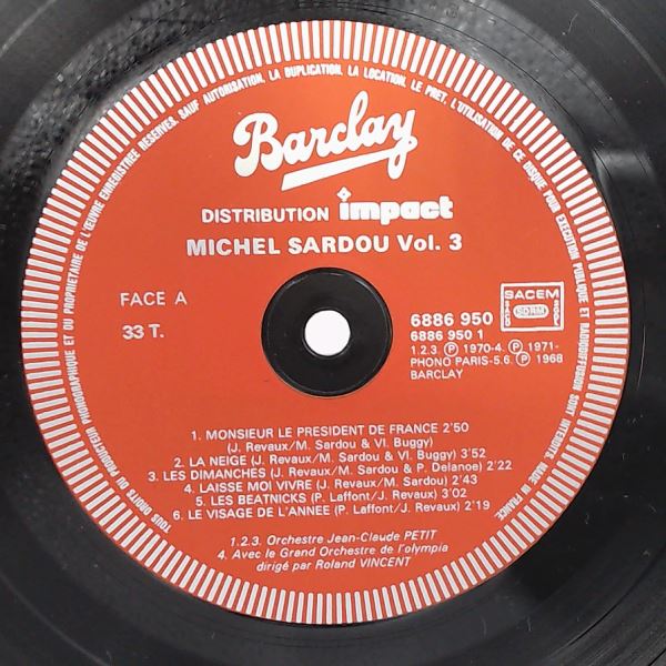 Sardou Michel — Coffret 3 Disques