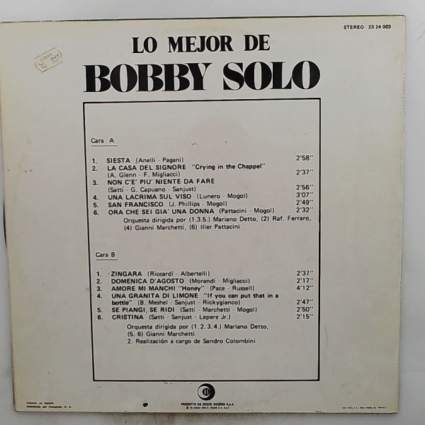 Solo Bobby — Lo Mejor De Solo Bobby
