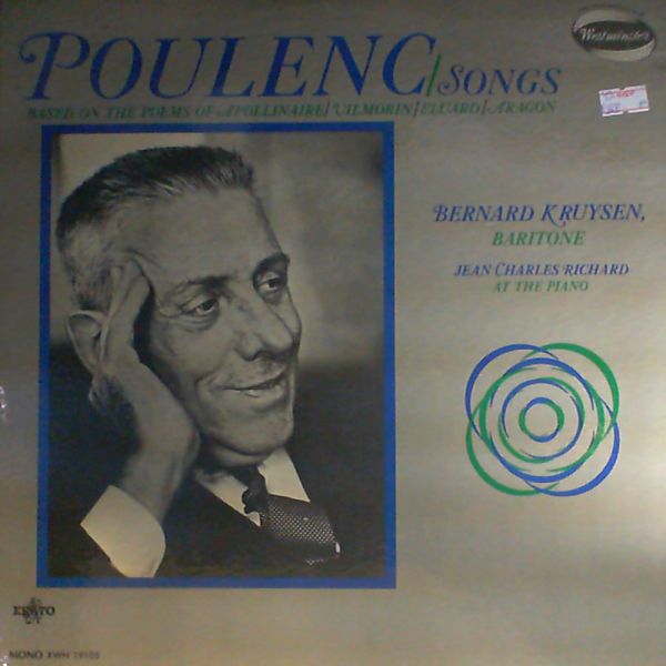 Kruysen Bernard (bariton) — Poulenc: songs