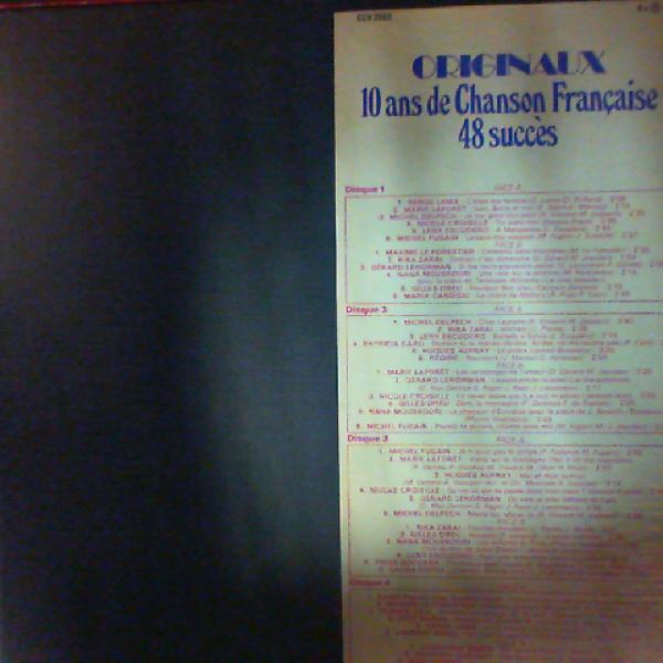 Various Artists — Originaux 10 Ans De Chanson Francaise