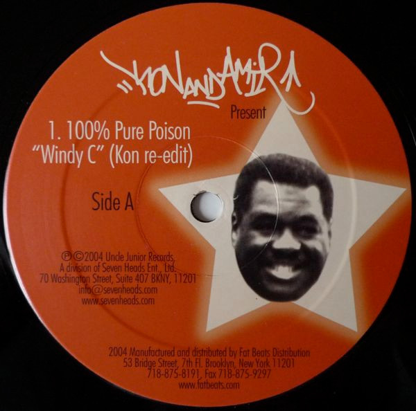 Kon & Amir Presents 100% Pure Poison b/w Leon Ware — Windy C / California