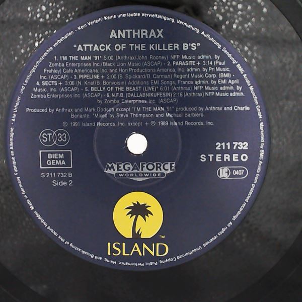 Anthrax — Attack Of The Killer B's