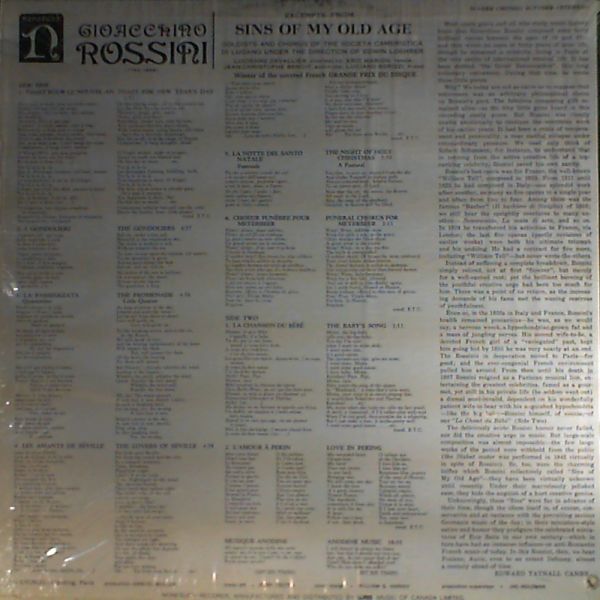 Loehrer Edwin — Rossini: Sins of my old age