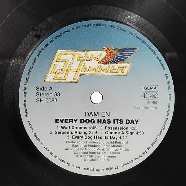 Damien — Every Dog Has Its Day