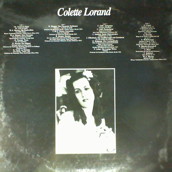 Lorand Colette — Verdi G. - La traviata / Puccini G. - Der mantel,Toska