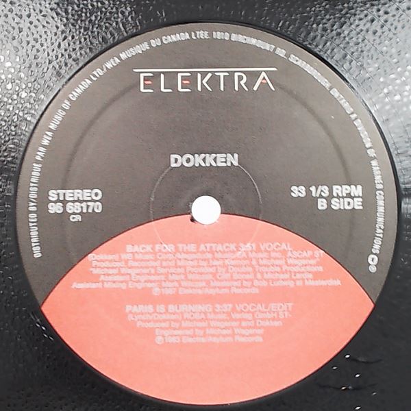 Dokken — Dream Warriors (Theme From A Nightmare On Elm Street 3) / Back For The Attack (Vocal) / Paris Is Burning (Vocal Edit)