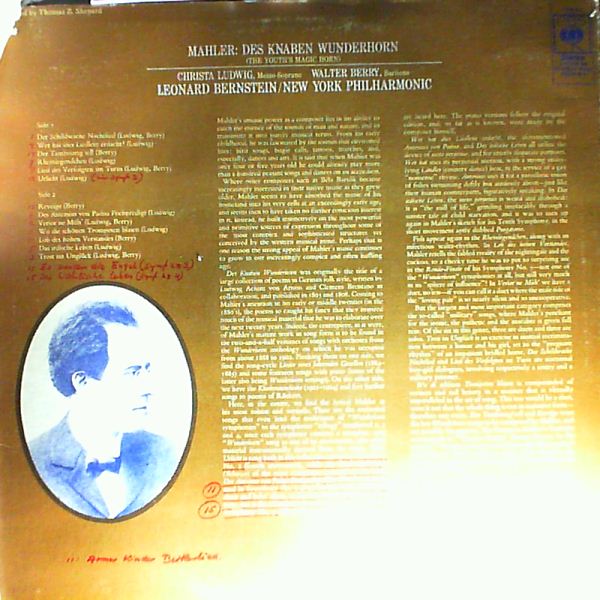 Ludwig Christa/Berry Walter — Mahler - Des Knaben Wunderhorn