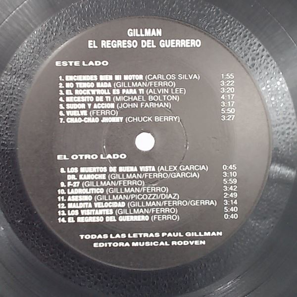 Gillman Paul (ex - Arkangel) — El Regreso del Guerrero
