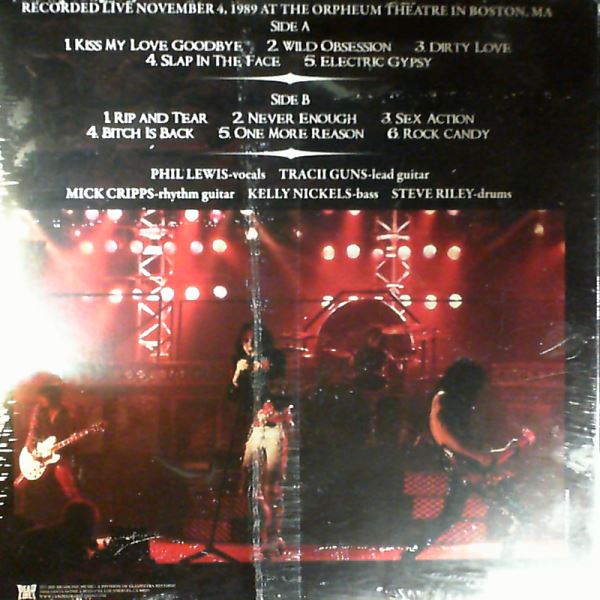 L.A. Guns — Boston 1989