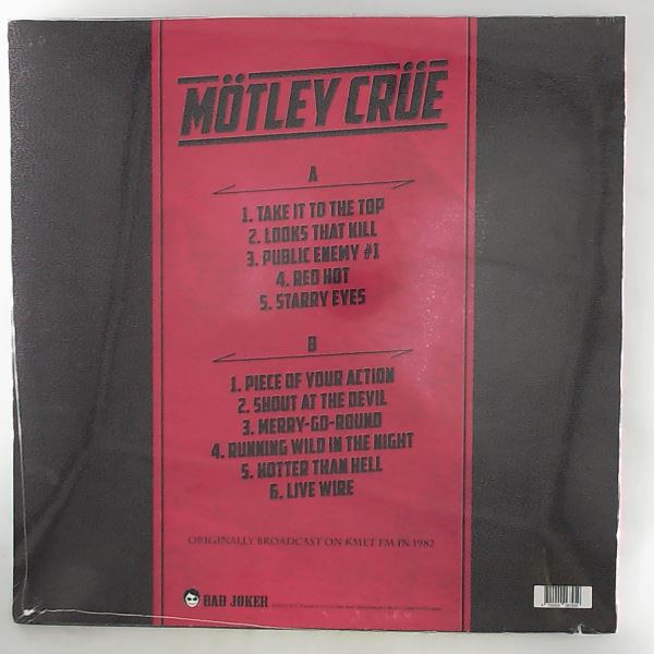 Motley Crue — Hotter Than Hell: Live At Perkins Palace, Pasadena, Ca. November 11th, 1982