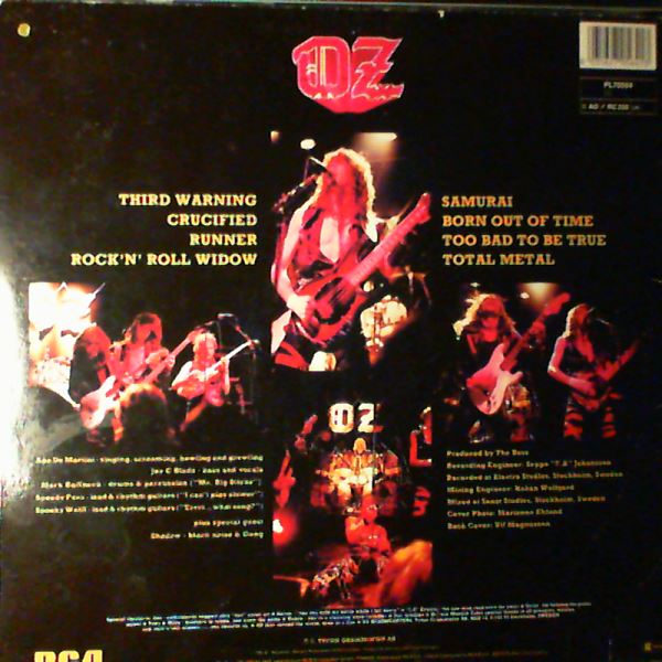 OZ — 3 Warning (Third Warning)