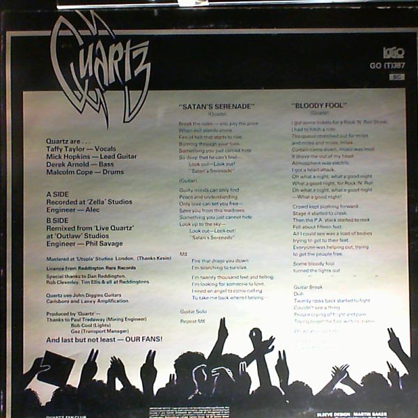 Quartz — Satans Serenade + Bloody Fool / Roll Over Beethoven