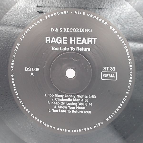 Rage Heart — Too Late To Return