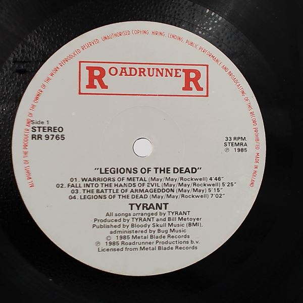 Tyrant — Legions Of The Dead