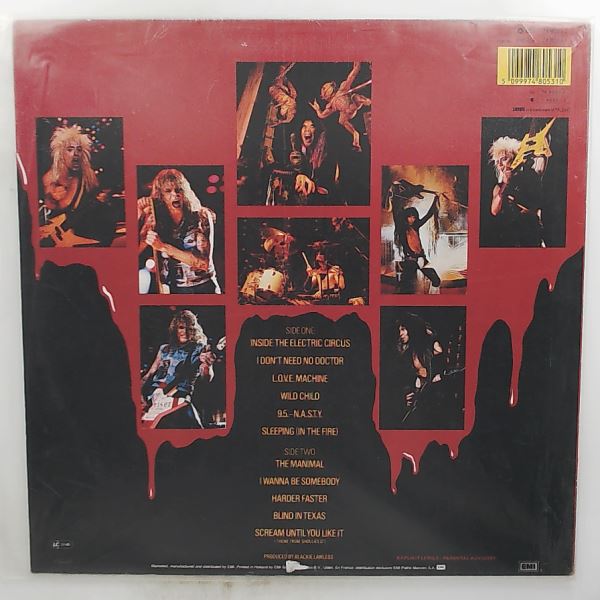 WASP (W.A.S.P.) — Live...In The Raw