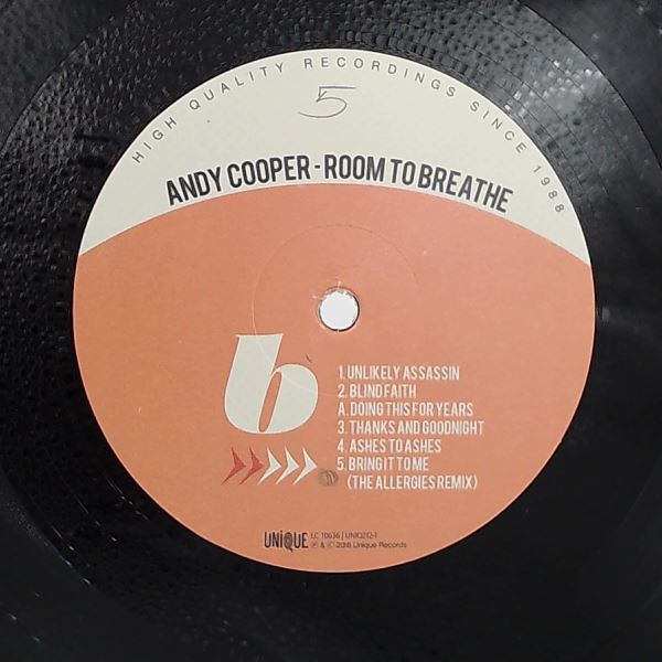 Cooper Andy — Room To Breathe (The Free LP)