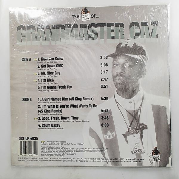 Grandmaster Caz — Ol' Skool Flava Of...Grandmaster Caz - Rare & Unreleased Old School Hip-Hop '86-'87