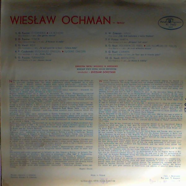 Ochman Wieslaw — Ochman Wieslaw
