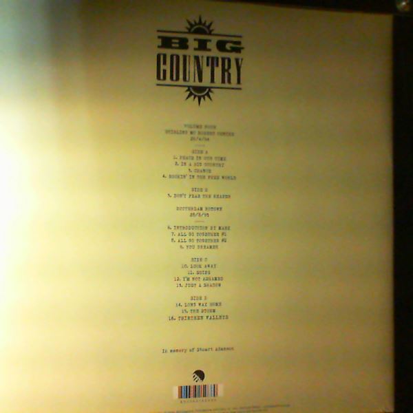 Big Country — We’re Not In Kansas (The Live Bootleg Series 1993 - 1998) Volume Four