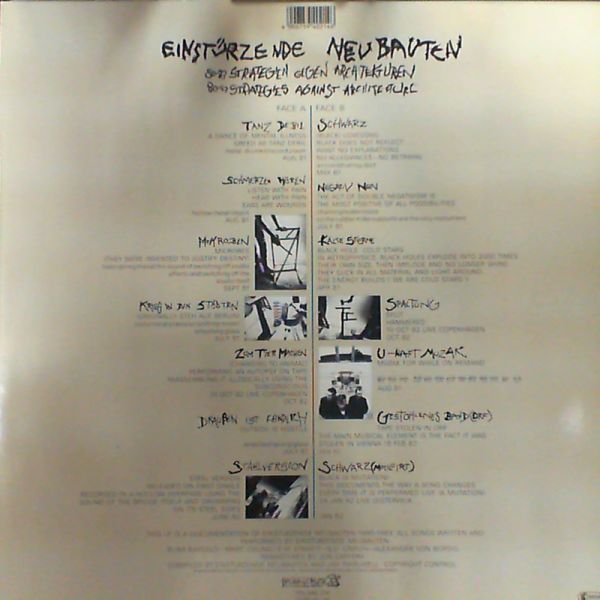 Einsturzende Neubauten (Einstuerzende Neubauten) — 80=83 Strategies against architecture