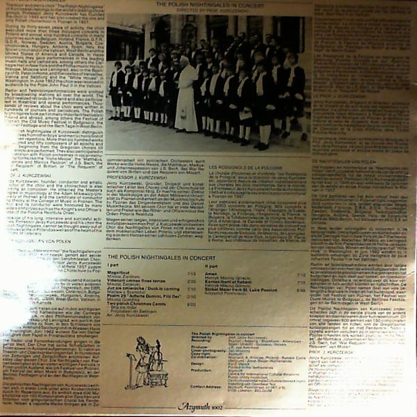 Polish Nightingales (dir. Kurczewski J.) — In Concert. Zielenski, Szamotul, Gomolka, Kurczewski, Penderecki, Gorecki