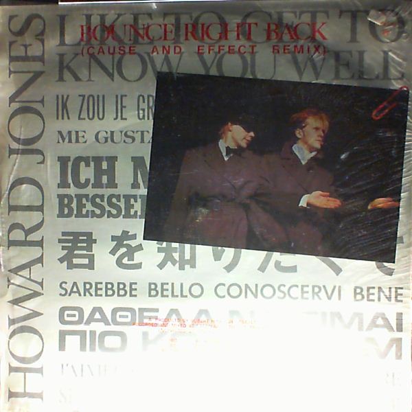 Jones Howard — Bounce Right Back, Like to get to know you well