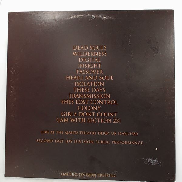 Joy Division — Beginning Of The End