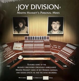 Joy Division — Martin Hannett's Personal Mixes