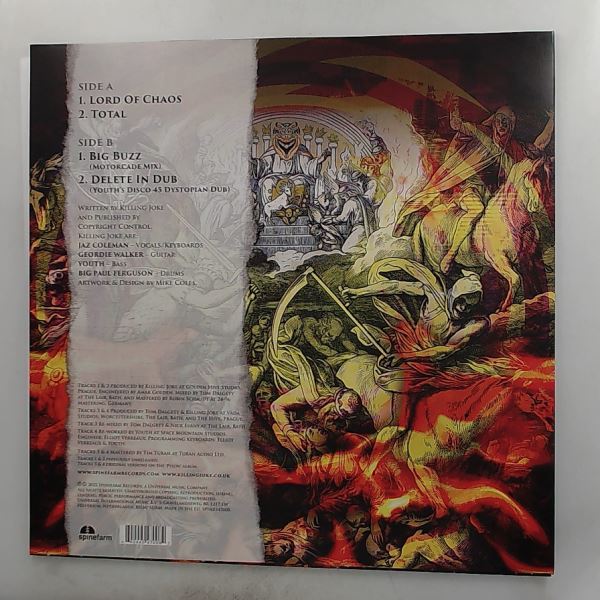 Killing Joke — Lord Of Chaos EP (Total / Big Buzz (Motorcade Mix) / Delete In Dub (Youth's Disco 45 Dystopian Dub))