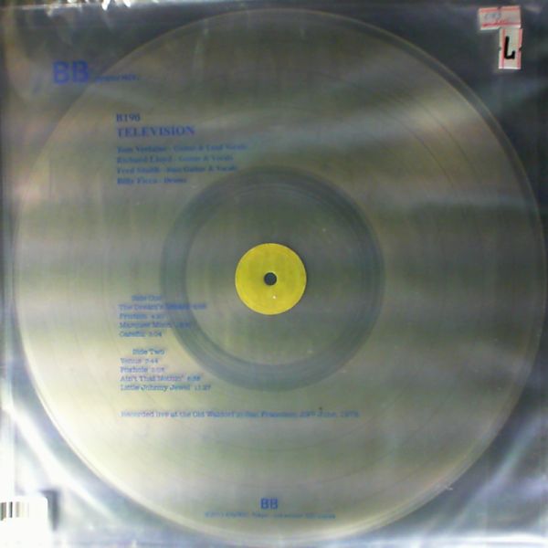 Television — Live At The Waldorf In San Francisco 29 June 1978