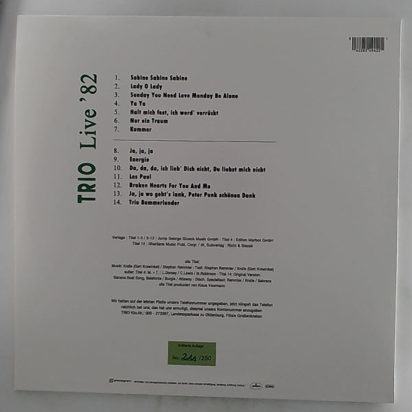 Trio — Live Im Fruhjahr 82