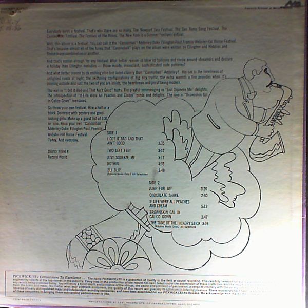 Cannonball Adderley — I got it bad and that ain`t good
