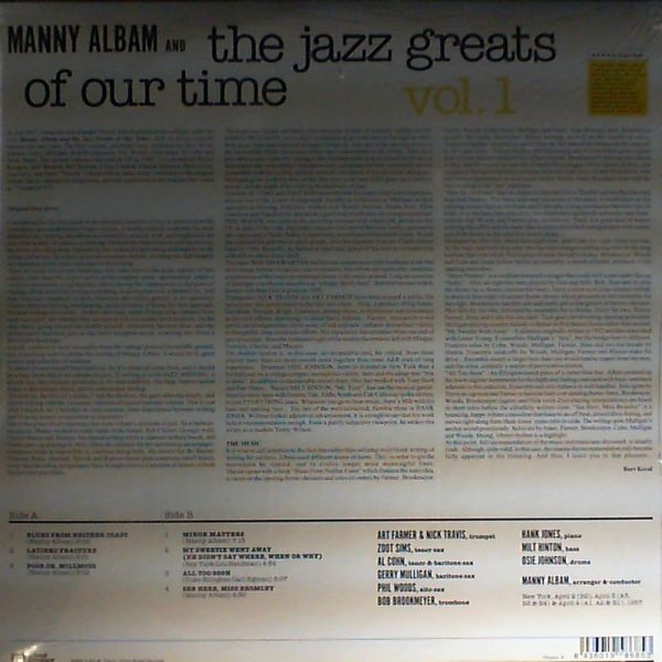Albam Manny — Albam Manny And The Jazz Greats Of Our Time Vol.1