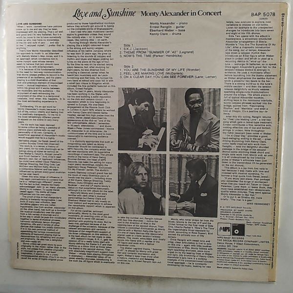 Alexander Monty — Love And Sunshine - Alexander Monty In Concert