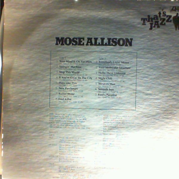 Allison Mose — That's Jazz