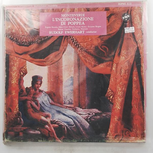 Santini Chamber Orchestra (cond. Ewerhart R.)/Zareska/Mielsch/Buckel/Burgess — Monteverdi - L'Incoronazione di Poppea