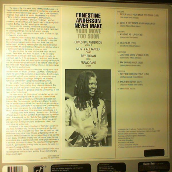 Anderson Ernestine — Never Make Your Move Too Soon
