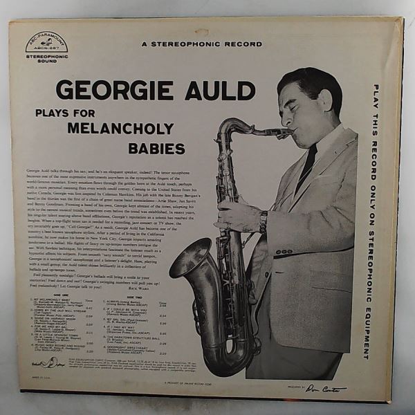 Auld Georgie — Auld Georgie Plays For Melancholy Babies