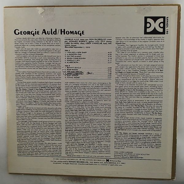 Auld Georgie — Homage