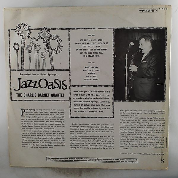 Barnet Charlie Quartet — Jazz Oasis