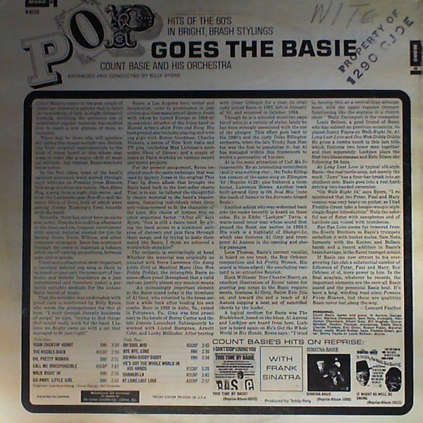 Basie Count — Pop Goes Basie