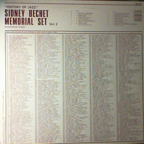 Bechet Sidney — History Of Jazz. Memorial Set Vol. 2