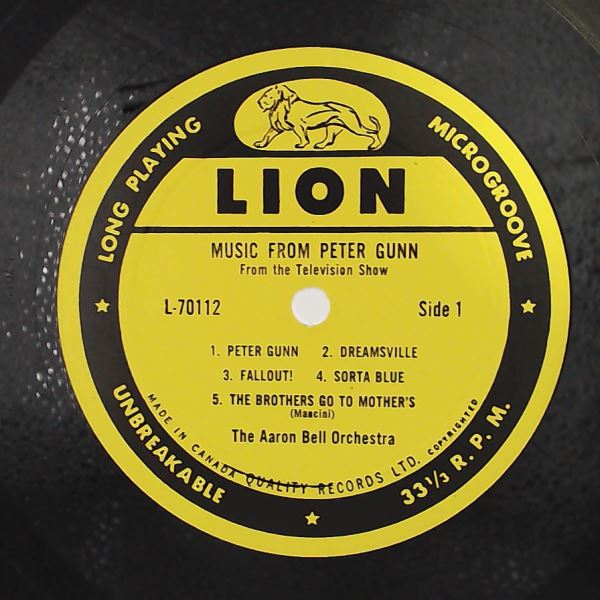 Bell Aaron Orchestra — Music From 'Peter Gunn'