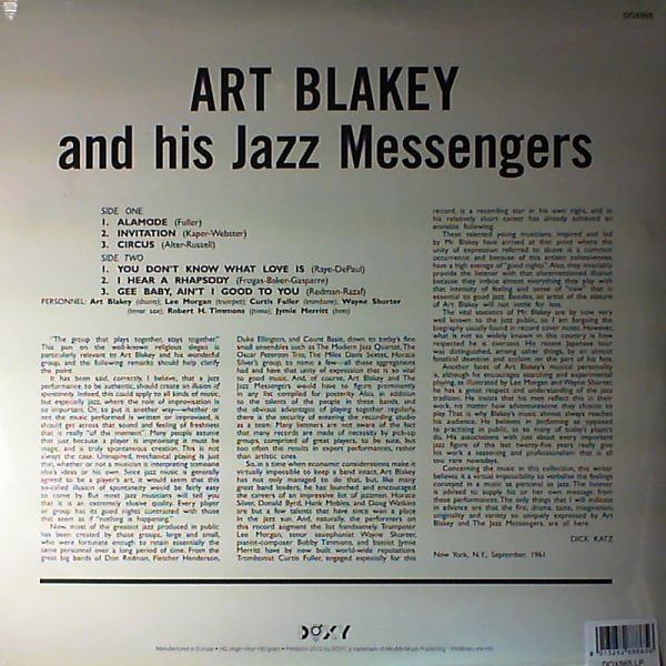 Blakey Art & The Jazz Messengers — Blakey Art & The Jazz Messengers