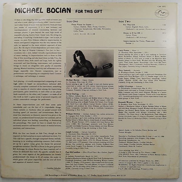 Bocian Michael — For This Gift