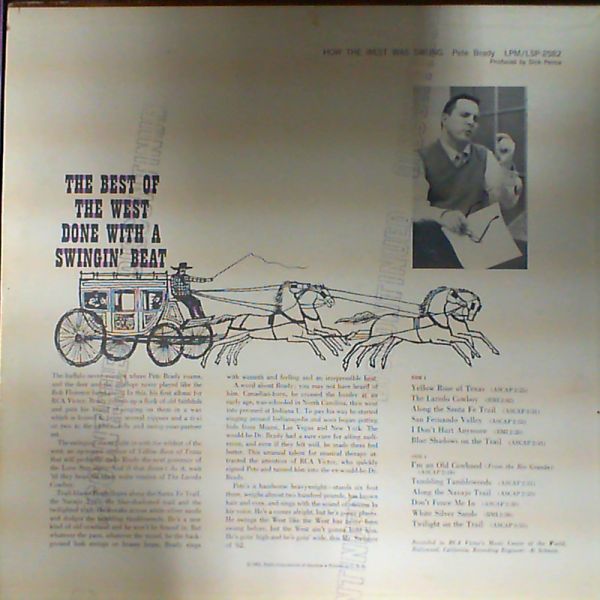 Brady Pete — How the west was swung
