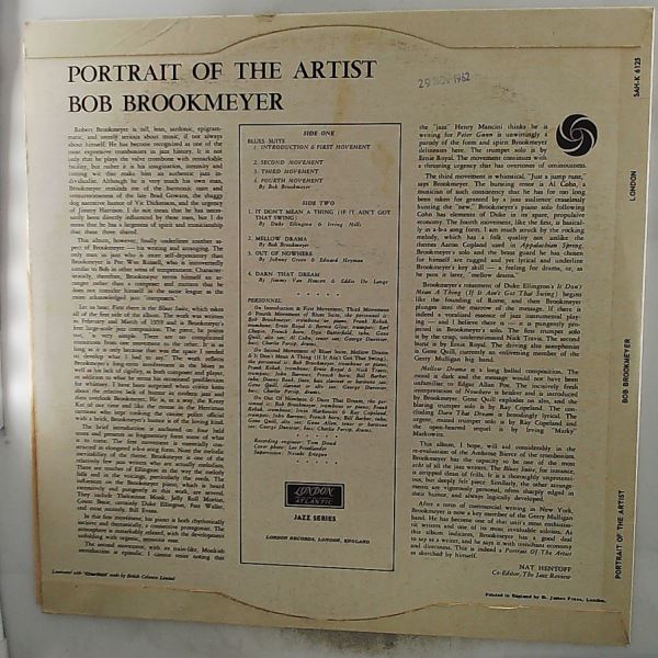 Brookmeyer Bob — Portrait Of The Artist