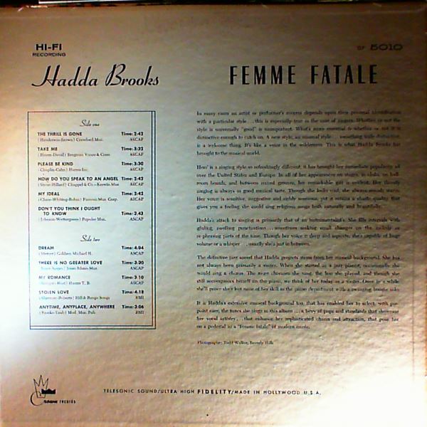 Brooks Hadda — Femme Fatale